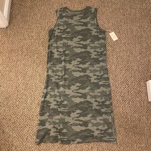 Camo Sleeveless T-Shirt Dress